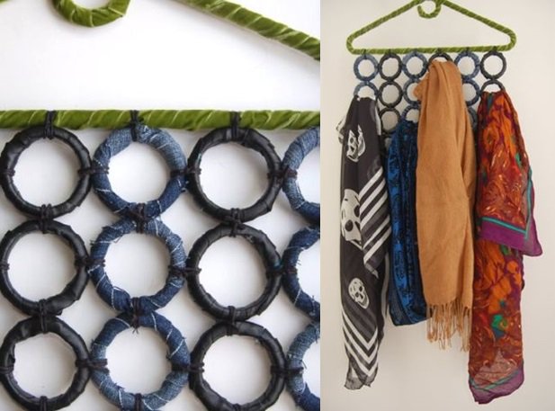 diy-hanger-and-shower-rings-scarf-storage 04