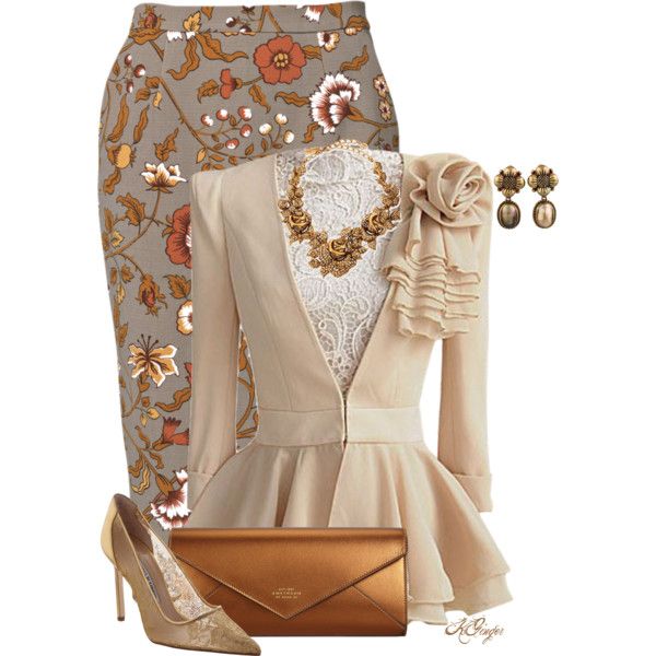 polvore wedding guest outfit