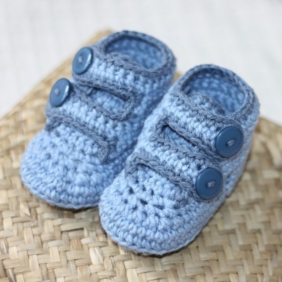 crochet baby shoes