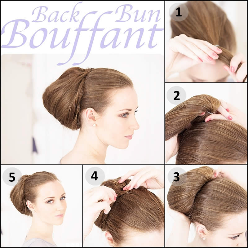 Back-Bun-Bouffant-Formal-Hairstyle-Tutorial